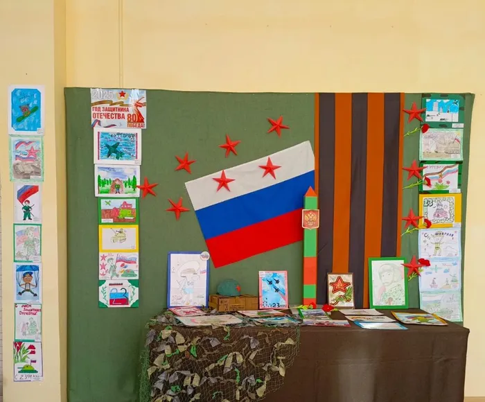Выставка детских рисунков «Смелым и отважным посвящается»