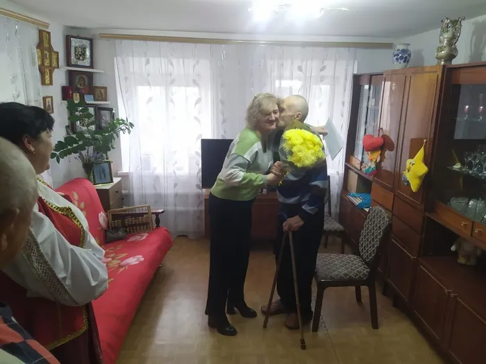 Поздравление ветерана, труженика тыла Тарасенко Михаила Ивановича