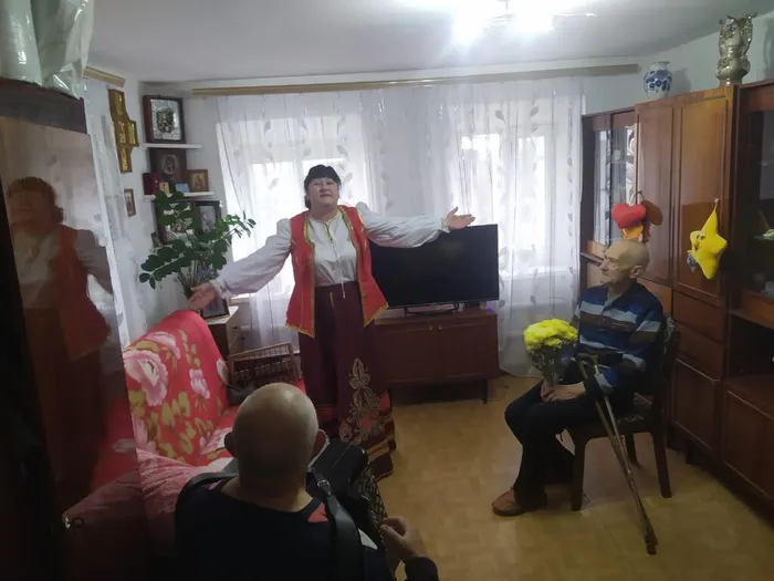 Поздравление ветерана, труженика тыла Тарасенко Михаила Ивановича